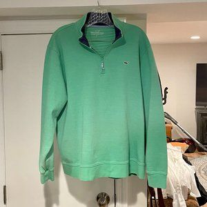 Vineyard Vines Green 1/4 Zip- Large